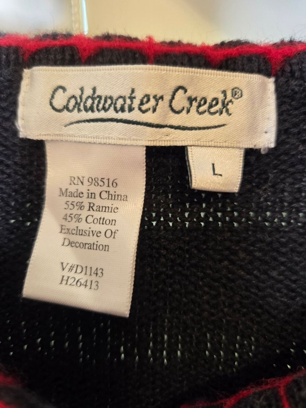 Coldwater Creek Christmas Cardigan Sweater L Red Cardinal Embroidered Holiday - Picture 2 of 6